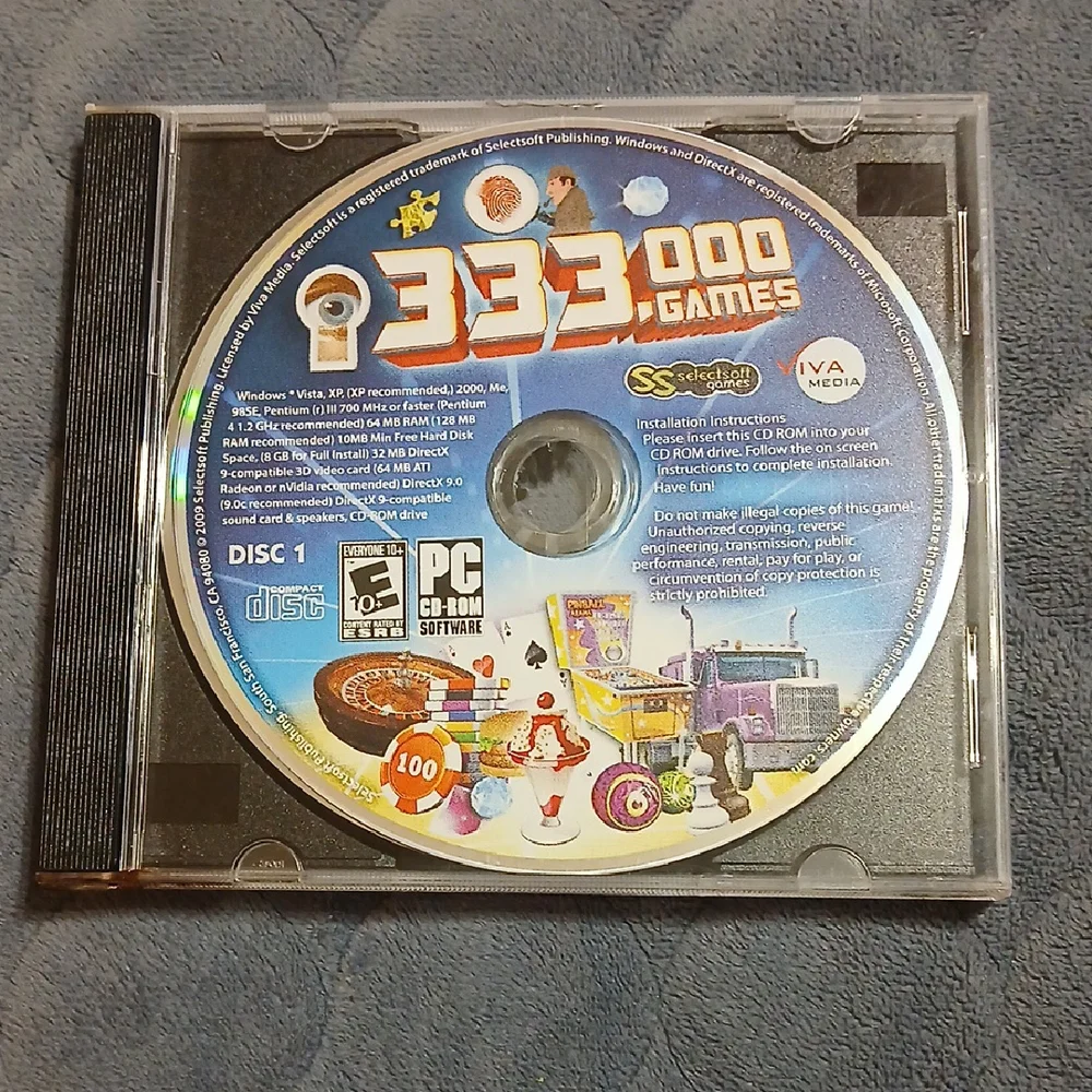 333,000 Games PC CD-ROM by Selectsoft